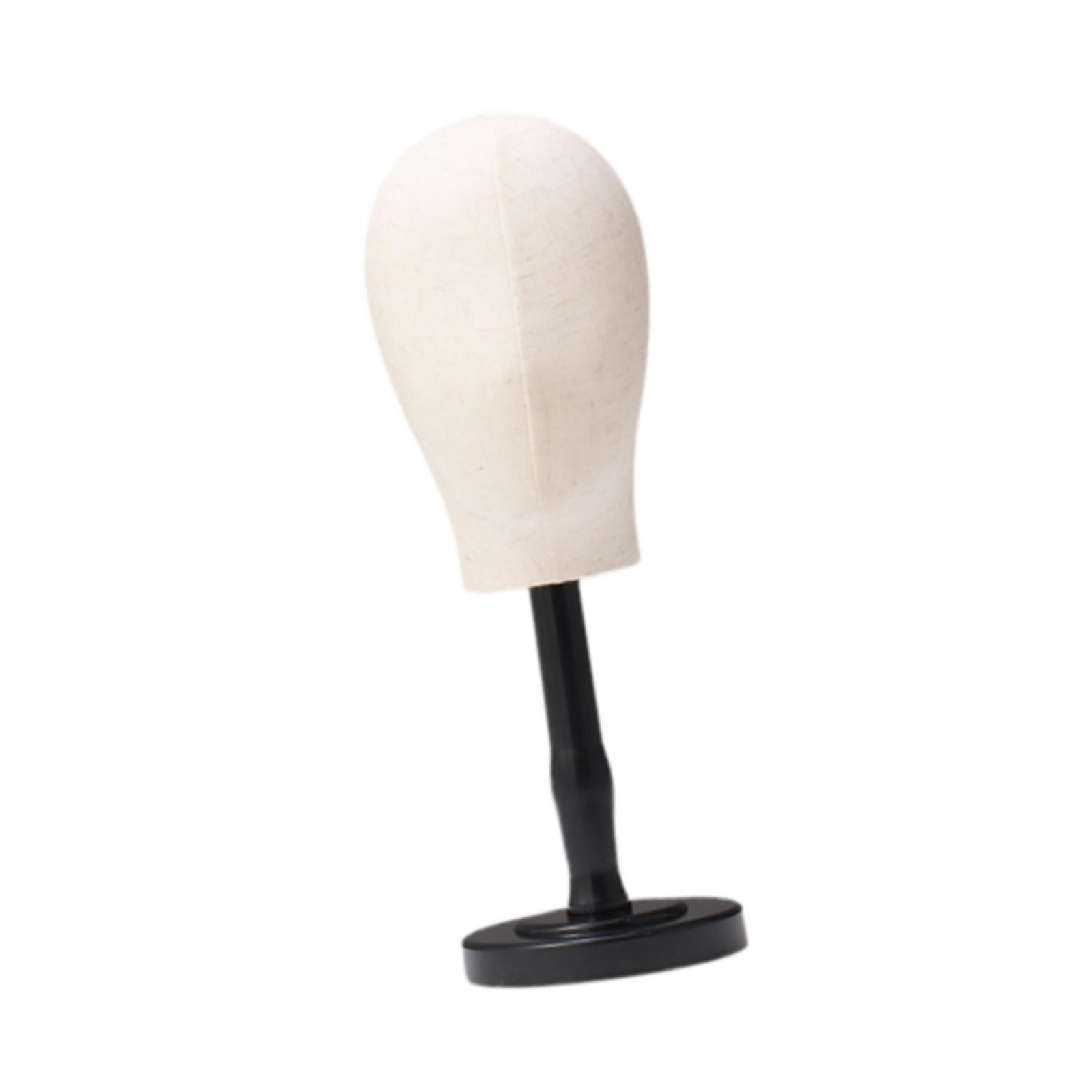 Serenable Mannequin Head Multifunctional Hat Rack Standing Stand for Cap Salon Black Medium