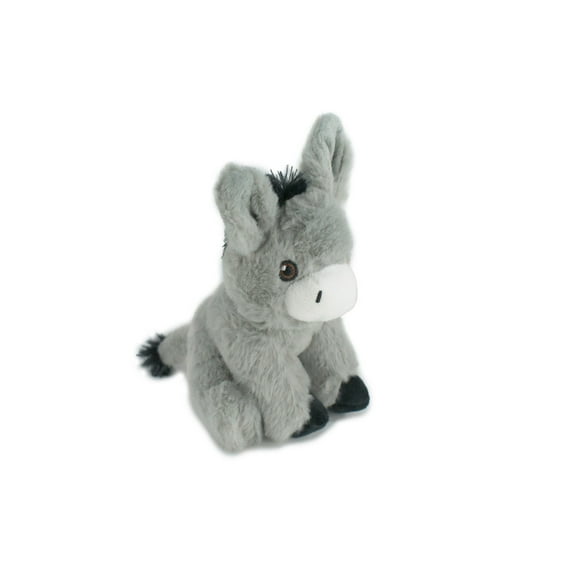 Donkey Plush Animal, Soft, Stuffed Toy, Educational, Realistic, Beautiful Burro Design, Figure, Lifelike, Replica, Gift, 6" RI55 B661