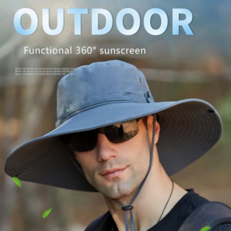 HUAMULAN 6 Super Wide Brim Sun Hats, Men and Women Bucket Hat for Fishing Hiking Garden Lawn Work Safari Camping Outdoor