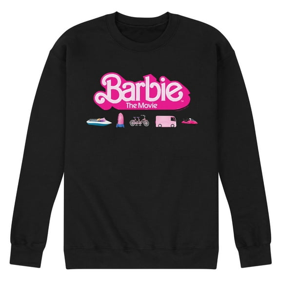 Barbie the Movie - Barbie Transportaion Vehicles - Men's Crew Neck Fleece Pullover