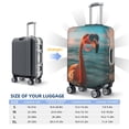 thumbnail image 5 of Bingfone Swimming Goggled Flamingo Luggage Cover Washable Suitcase Cover Protector Anti-scratch Suitcase cover Fits 18-32 Inch Luggage (No luggage included), 5 of 8