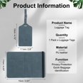 thumbnail image 2 of Uxcell Luggage Tag, Leather Luggage Tags Travel Baggage Labels Waterproof Sky Blue, 2 of 7
