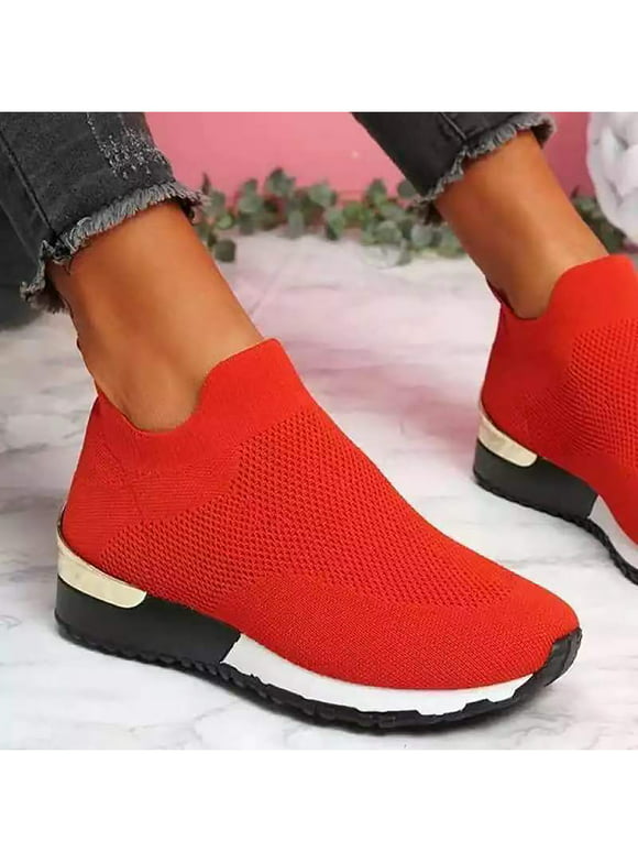 Womens Athletic Shoes in Womens Sneakers | Red 