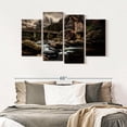 thumbnail image 6 of Elephant Stock Grist Mill At Babcock Park Wall Art - Horizontal Multi Panel Canvas - Dining Room Wall Decor - Nature Multi Panel - Black And Brown Decor - 52" x 32", 6 of 7