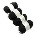 thumbnail image 1 of Hilo de ganchillo 4 Uds algodón 3mm Color puro elegante suave ANGGREK  Otros, 1 of 8