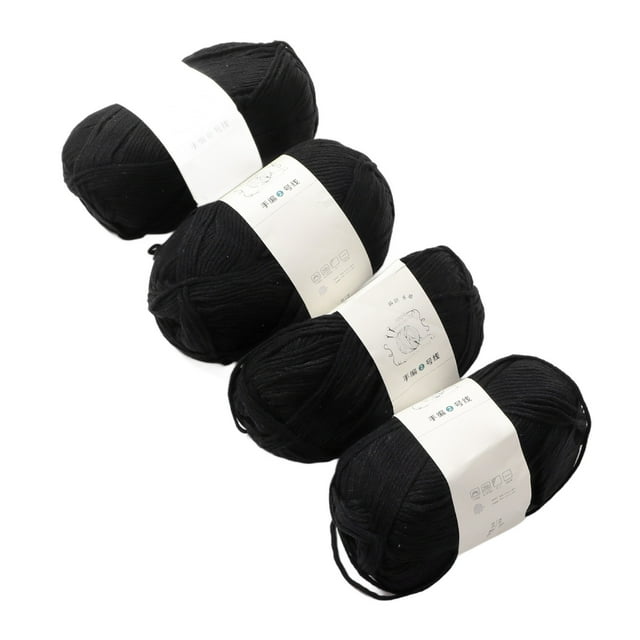Hilo de ganchillo 4 Uds algodón 3mm Color puro elegante suave ANGGREK Otros