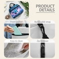 thumbnail image 4 of Yspwyqan 4Pcs Kids Backpack And Lunch Box Set for Boys Girls Glitter Blue Butterfly Lightweight School Backpack Set with Lunch Bag Pencil Case for Elementary Middle High School Travel, 4 of 7