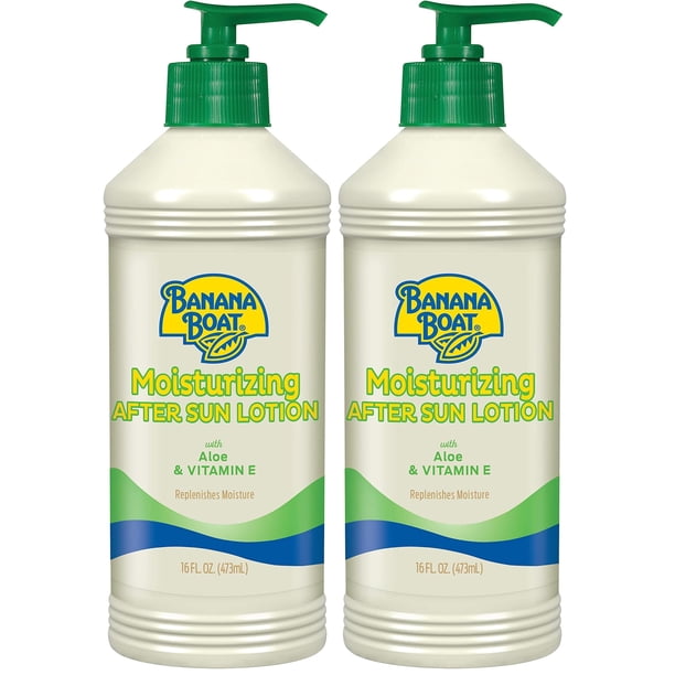 Loción After Sun Banana Boat con Aloe y Vitamina E 473 ml x2