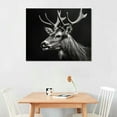 thumbnail image 2 of COMIO Wall Art for Living Room Bedroom Deer Pictures Poster Print Animal Canvas Painting Decor With Framed, 2 of 4