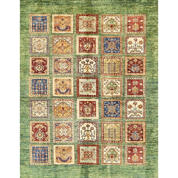 Ahgly Company Indoor Rectangle Abstract Saddle Brown Abstract Area Rugs, 3' x 5'
