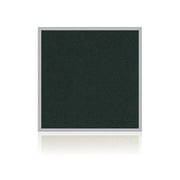 Ghent's Vinyl 4' x 4' Bulletin Board with Aluminum Frame in Ebony Brown