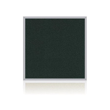 Ghent's Vinyl 4' x 4' Bulletin Board with Aluminum Frame in Ebony Brown