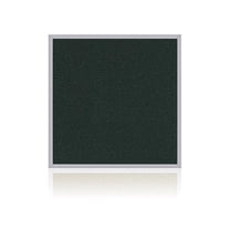 Pemberly Row Vinyl 4' x 4' Bulletin Board with Aluminum Frame in Ebony Brown