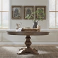 thumbnail image 2 of Americana Farmhouse 5 Piece Pedestal Table Set, 2 of 8