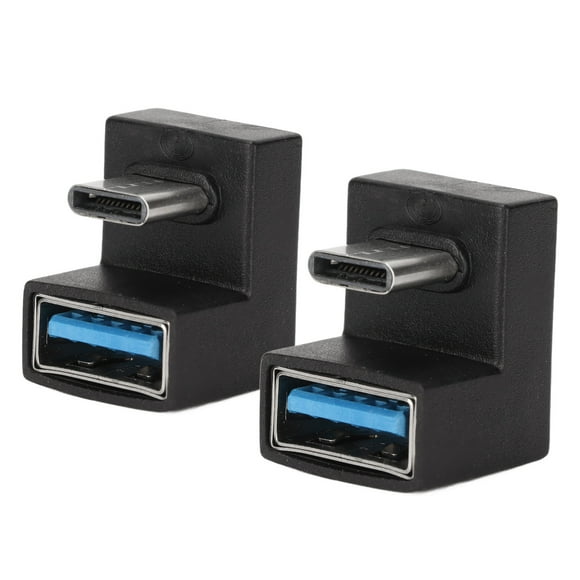 USB C 180 Degree Adapter, Usb C Angle Adapter 5 Gbps Supports OTG Function 2 Pcs For Mobile Phone