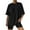 Black, variant on Women's Tops Fashion Y2K Crewneck Solid Color Tee Short Sleeve Spring Summer T Shirts