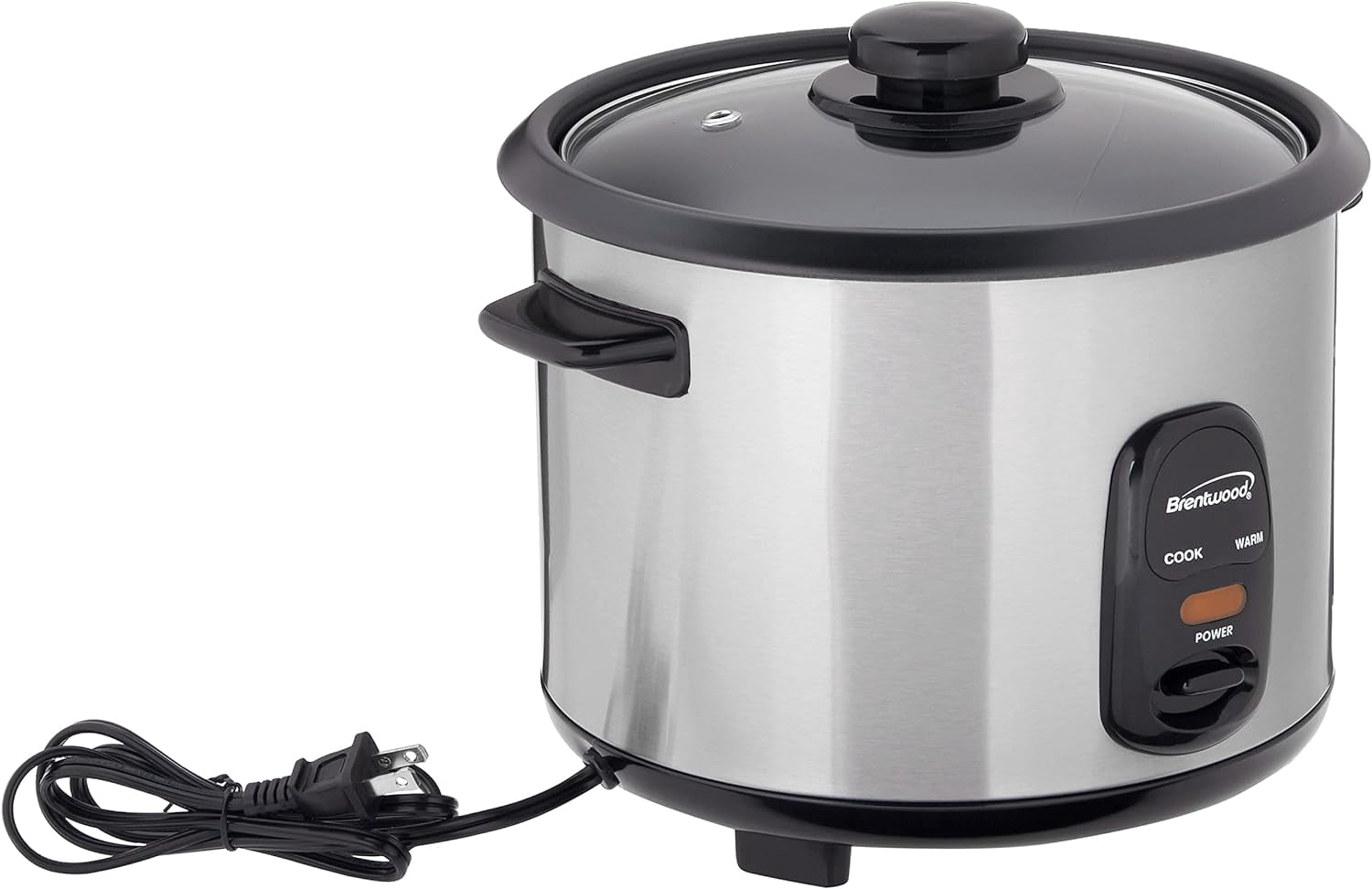 Brentwood 10 Cup Rice Cooker / Non-Stick in Silver
