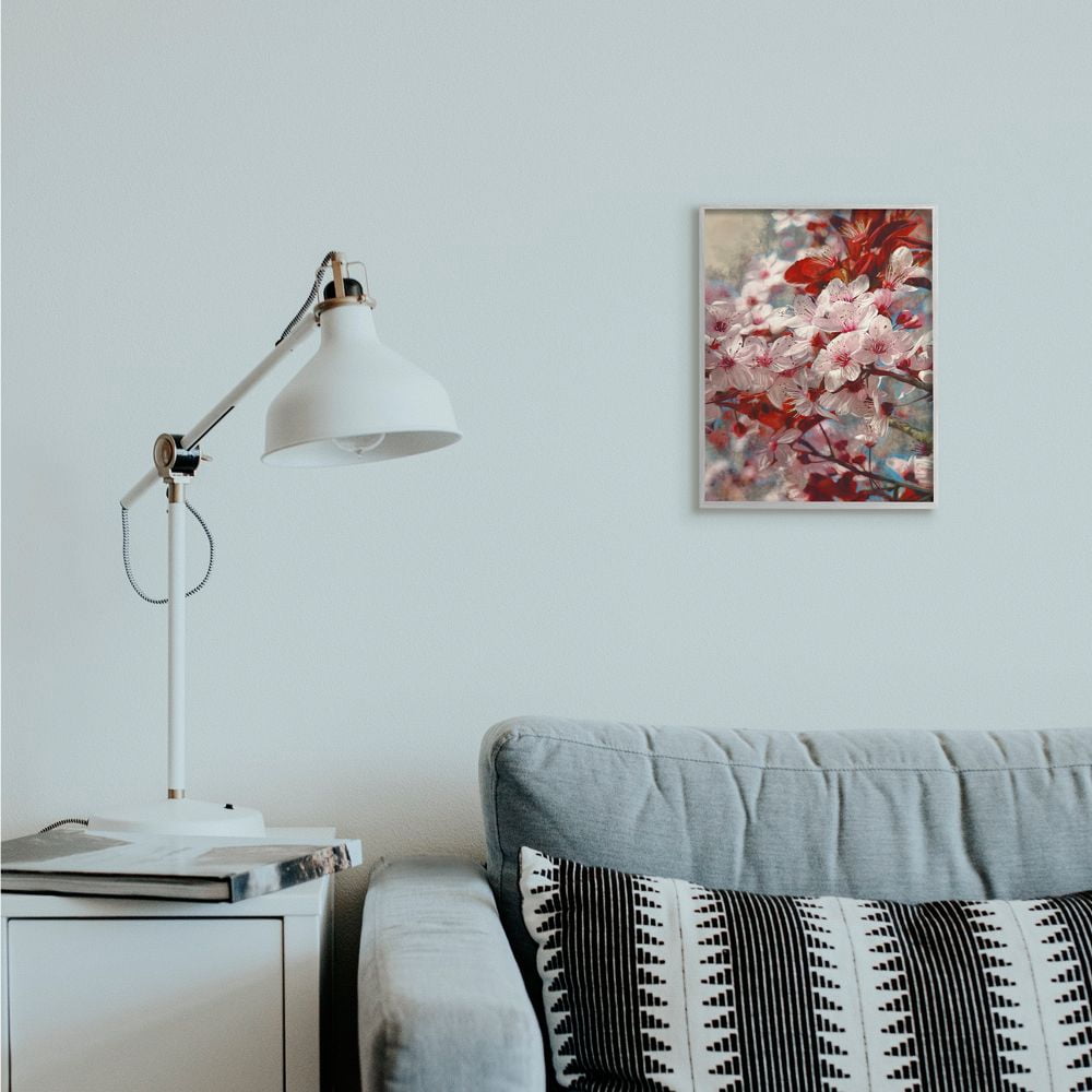 Stupell Industries Beautiful Flower Blossoms on Tree Branches Pink Red Designed by Ziwei Li