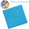 thumbnail image 2 of Tapete para bolígrafo 3D transparente de 6" x 6" con fusible y área de unión - Silicona flexible resistente al calor de doble cara - Accesorios para bolígrafo 3D compatible con plantilla - Actividad STEM para niños y adultos JM, 2 of 5