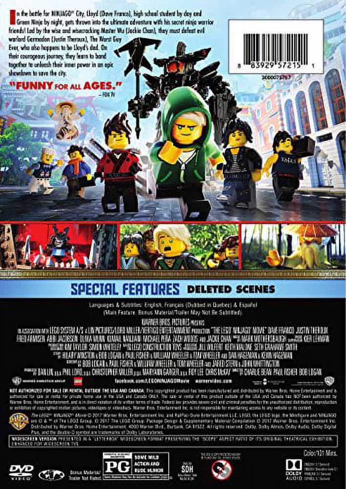 The Lego Ninjago Movie (DVD), Warner Home Video, Kids & Family - image 3 of 5