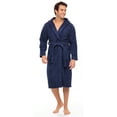 thumbnail image 2 of Men Hooded Bathrobe For Men 100% Cotton Terry Bathrobes with Hood Towel Spa Robe, 2 of 7