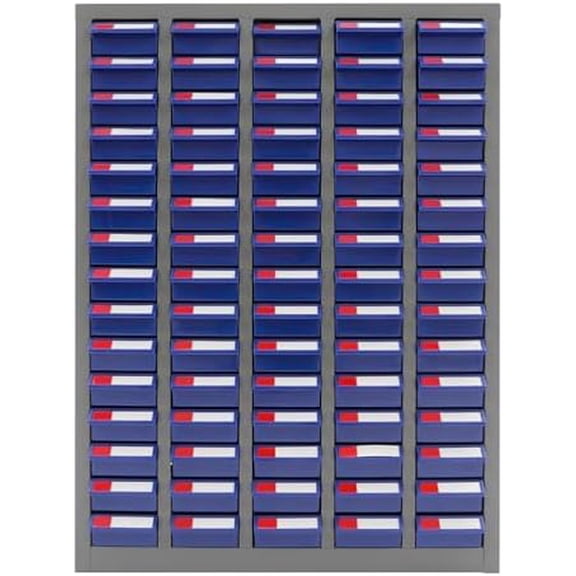 Bacocoo 75 Drawer Parts Cabinet, Blue Steel Tool Storage Cabinet for Bolts, Nuts, Hardware - Garage, Office, Warehouse Organizer with Removable Dividers, No Assembly Required.$$Tools
