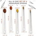 thumbnail image 2 of shiyou-5Pcs Stainless Steel Measuring Spoons - Mini Measuring Spoons Set Teaspoon Measuring Spoons Stainless Steel Coffee Measuring Spoon Set - Mini Spoons Metal Measuring Spoons Small Spoons for Spi, 2 of 4