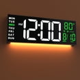 thumbnail image 1 of Alarma con temporizador RGB digital para montaje en pared, 16 pulgadas, de Clock JALL, 1 of 9