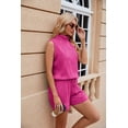thumbnail image 3 of EASYBRAUS Women Summer Sleeveless Shorts Set Casual Drawstring Pocket Outfit Two Piece Set, 3 of 9