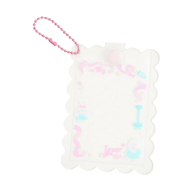Estuche Protector de Tarjeta perfke Llavero Rosa Cubierta de la Tarjeta