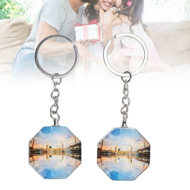 Llavero Con Foto, Regalo, 2 Piezas, Llavero Con Forma Delicada, Cadena De Metal, Llavero Con Foto Para Uso Diario