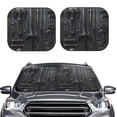 thumbnail image 2 of Goofa Fantasy Medieval Weaponry Pattern 2 Piece Car Windshield Sun Shade Foldable | Front Windshield Shade for Sun, Heat and UV Rays | Sunshade for Car Front Window-Large, 2 of 7