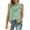 Green, variant on QUINDOS Womens Tank Tops Workout Black Fashion Round Neck Sleeveless Blouse T-Shirt Solid Summer Tops Blouse Camisoles Womens Camisoles