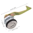 thumbnail image 2 of Hytrove Cerradura De Maletero Trasero Para Motocicleta Y Scooter Eléctrico Metal Duradera Antirrobo Fácil Instalación, 2 of 7