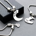 thumbnail image 4 of 3pcs Adjustable Sister Love Heart Bracelets Women Friendship Jewelry Set, 4 of 14