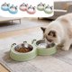thumbnail image 1 of Forma de rana con cuenco doble de acero inoxidable – Comedero de agua para perros elevado antideslizante, cuencos desmontables 2 en 1, grado alimentario, para mascotas pequeñas y medianas azul, 1 of 6