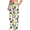 thumbnail image 3 of Mens Pajama Pants - Soft Sleep & Lounge Pants for Men, Funny Grape lrwves Cuteness Casual PJ Bottoms Pants with Pockets, 3 of 5