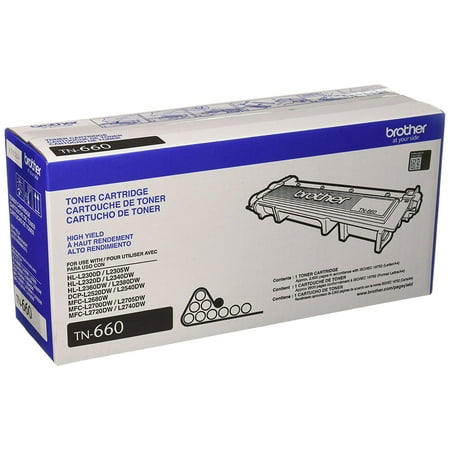 Brother Genuine TN660 High-Yield Toner Cartridge, Black