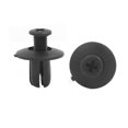 thumbnail image 1 of Unique Bargains 50pcs Noir Pousser en Type Expansion Vis Rivets en Plastique Clip de Fixation Trou de 8,5 Mm, 1 of 2