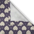 thumbnail image 4 of Ambesonne Romantic Valance Pack of 2, Pastel Hearts Wavy Ornate, 42"X12", Eggplant and Beige, 4 of 5