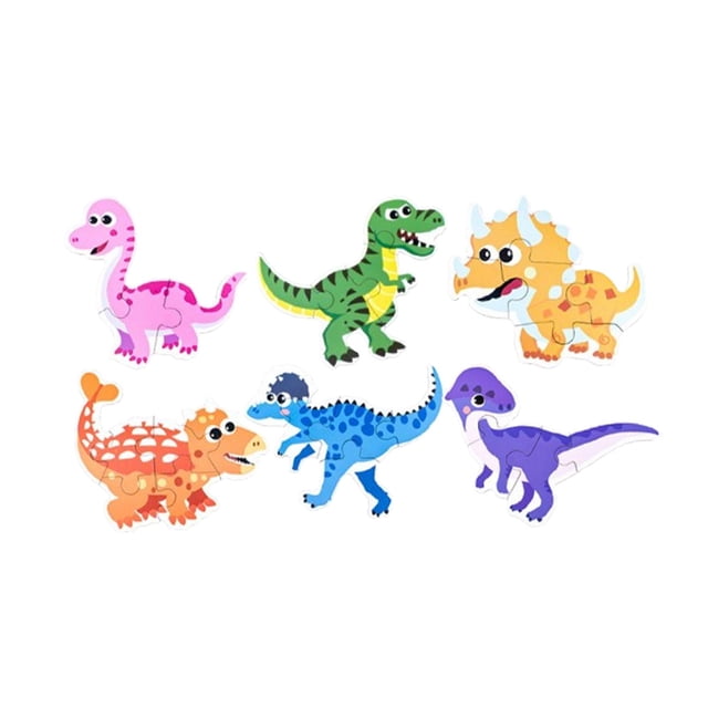 Rompecabezas colorido perfecl Montessori juguete educativo de combinación de formas para niños y dinosaurio