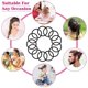 thumbnail image 1 of 250 Pcs Black Elastics Small Hair Ties Elastics Small Hair Rubber Bands Accessories Ponytail Holders-3 mm, 1 of 3