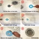 thumbnail image 4 of Paquete de 2 tapones de bañera para recogedor de pelo (azul), colador de drenaje de bañera, filtro de fregadero, tapón de drenaje de silicona para baño, cuarto de lavado, 4 of 4