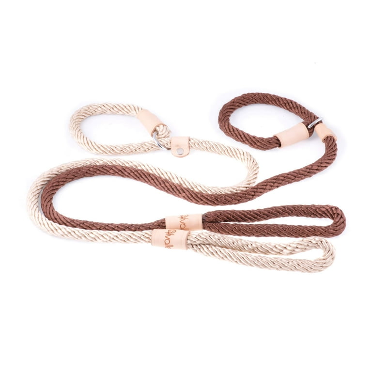 Alvalley Rope Dog Leashes with Stopper Slip Leads Soft Braided