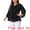 Black, variant on Women's Plus Shirt 3/4 Sleeve Scoop Neck Double Layers Blouse Top 1X Purple