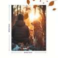 thumbnail image 3 of Qisvanset 12x16 Inch Framed Canvas Wall Art Hunter Dog Sunlit Forest Outdoor Wilderness Nature Wall Art, 3 of 8