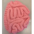 thumbnail image 3 of Gorro con forma de cerebro de parodia de terror, gorro con forma de cerebro de personalidad tejido a mano para Halloween, 3 of 6