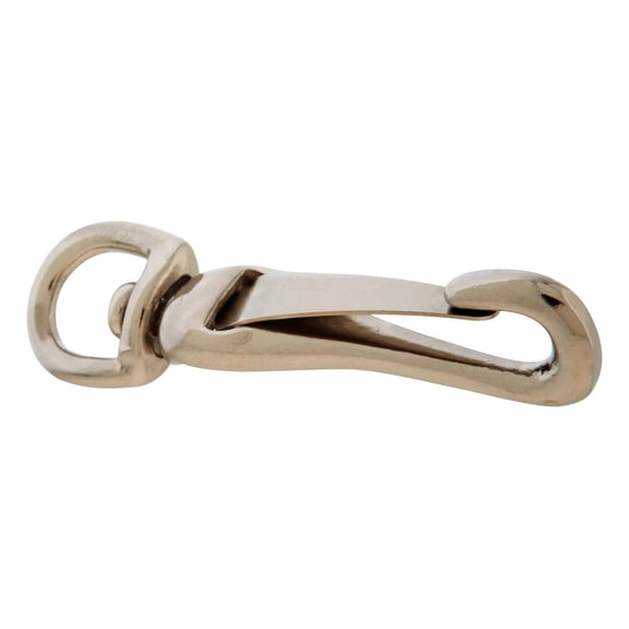 Campbell T7606502 Swiveling Spring Snap, Malleable, Nickel Plated, 3/8" Round Eye, 3/8" Opening, 2-1/2" Length, 30 lbs Load Capacity, Pack of 10