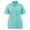 Light Green, variant on LYMAYTER Women Medical Scrub Tops Casual Solid Color Button down Collar Nursing Uniform Scrub Tops S-3XL