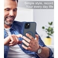 thumbnail image 7 of for iPhone 15 Case, Compatible with MagSafe, Translucent Matte Shockproof Anti-Slip Anti-Fingerprint Pocket-Friendly Phone Case Cover - Black, 7 of 7